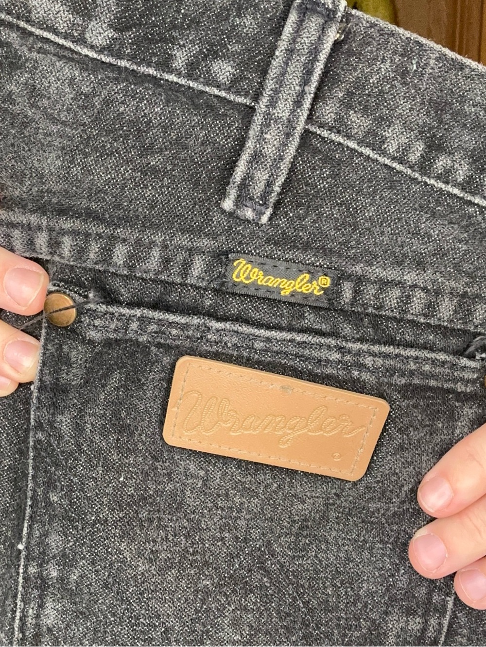 Men’s Vintage 1980s Black Wrangler Jeans Made in USA W32 L36